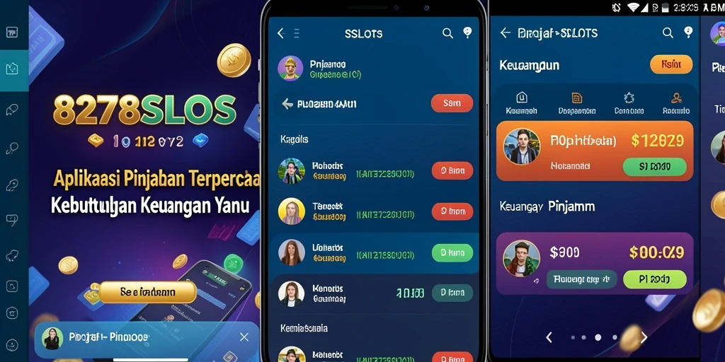 Tampilan antarmuka pengguna 8278SLOTS untuk pengajuan pinjaman.