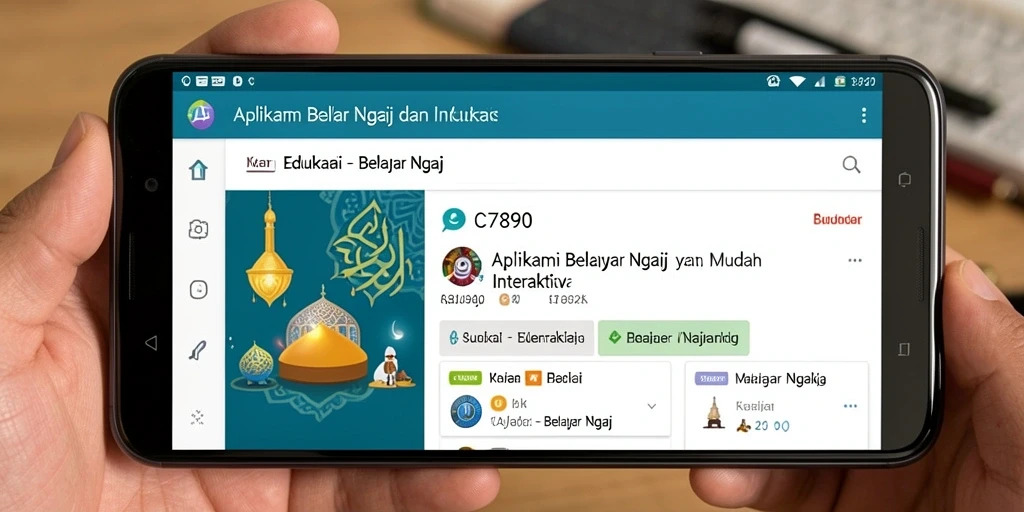 Antarmuka C7890 yang interaktif dan informatif untuk Belajar Ngaji.