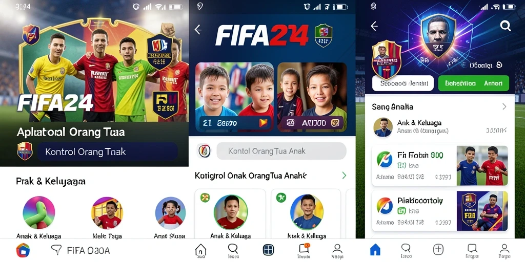 Tampilan antarmuka FIFA234 yang ramah anak dan intuitif.