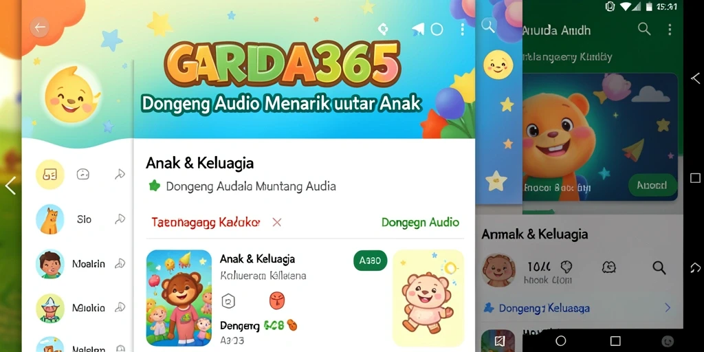 Antarmuka aplikasi GARUDA365 yang menarik dan user-friendly.