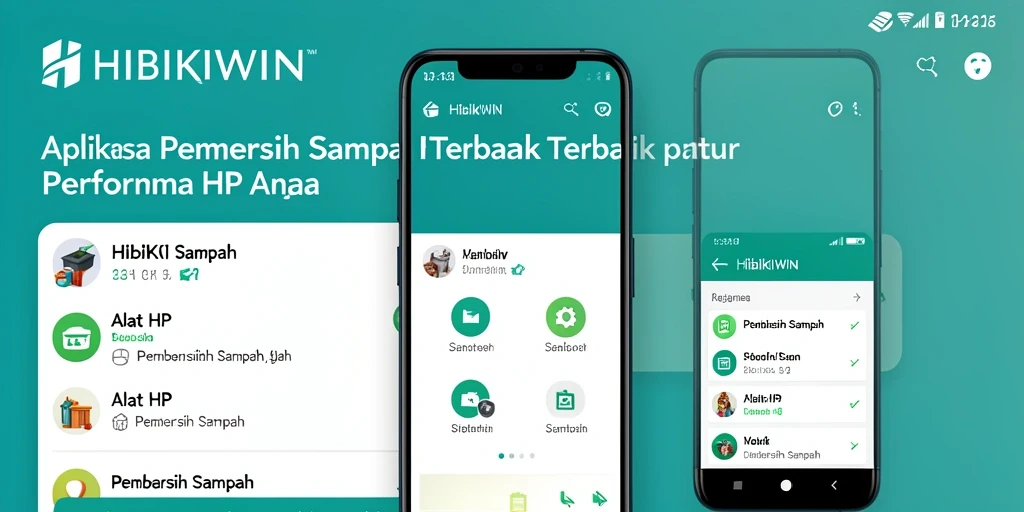 Antarmuka HIBIKIWIN yang ramah pengguna untuk membersihkan sampah.