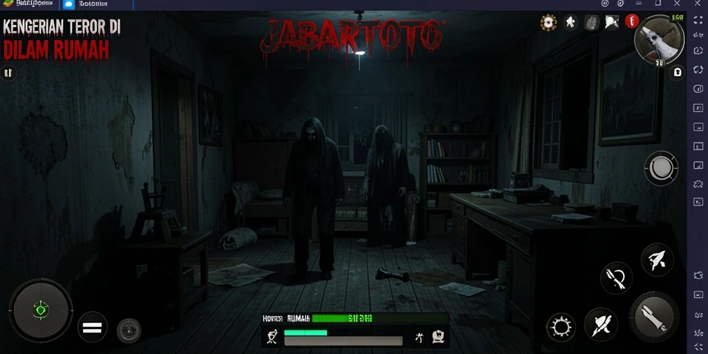 Tampilan antarmuka menyeramkan dalam permainan JABARTOTO.