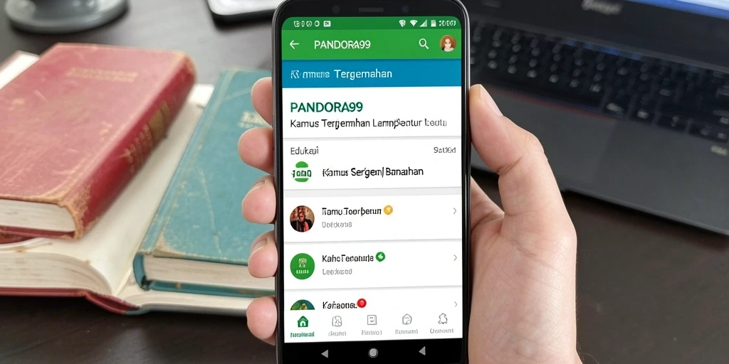 Antarmuka sederhana PANDORA99 untuk terjemahan cepat.
