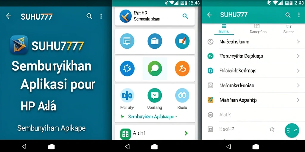 Tampilan antarmuka SUHU777 yang sederhana dan mudah digunakan.