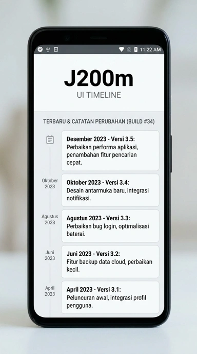 Riwayat Versi j200m Apk untuk Pengguna Android